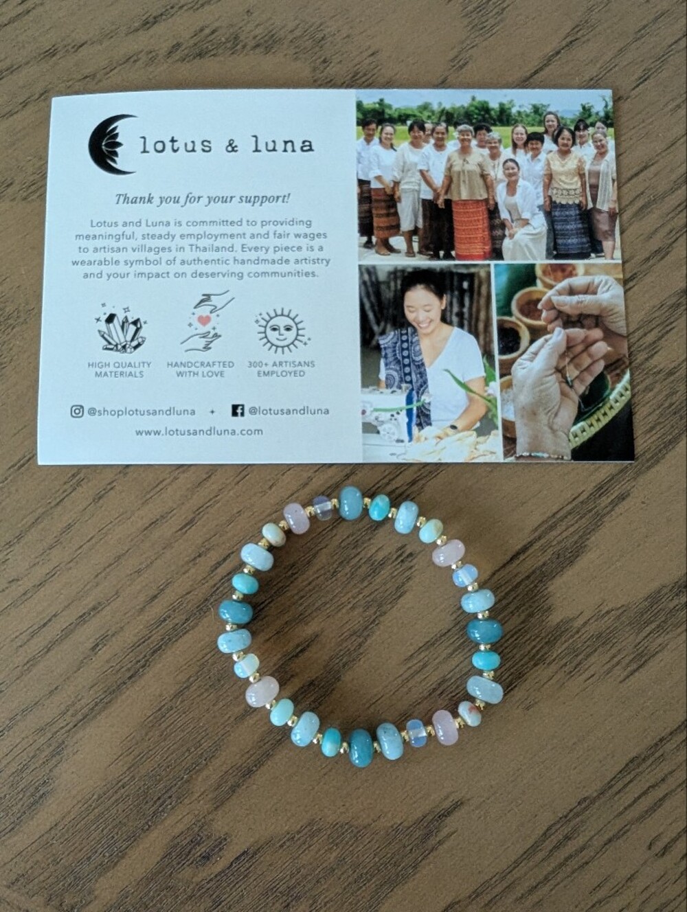 NWOT Lotus And Luna Statement Bracelet